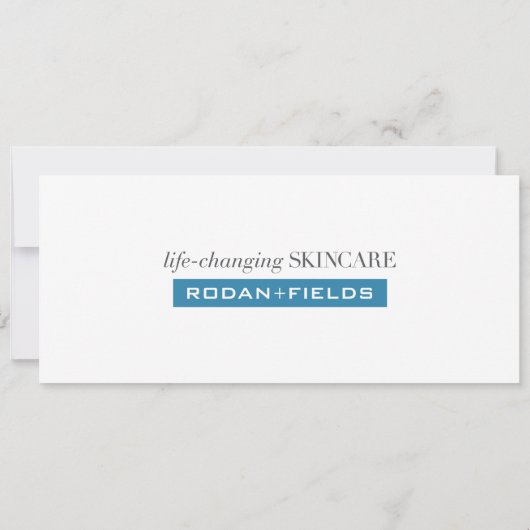 R+F Modernes Geschenkzertifikat Einladung (Rückseite)