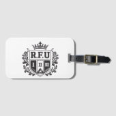 R.F.U Black & White Luggage Tag Gepäckanhänger (Vorderseite (Horizontal))