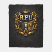 R.F.U Crest Luxus-Flanelldecke Fleecedecke (Vorderseite)