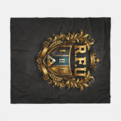 R.F.U Crest Luxus-Flanelldecke Fleecedecke (Vorderseite (Horizontal))