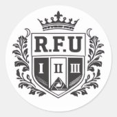 R.F.U Crown Crest Sticker (Vorderseite)