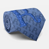 R - Falck Alphabet (blau) Krawatte (Gerollt)