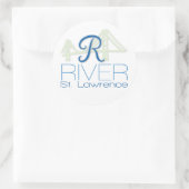 R Fluss - Saint Lawrence Sticker (Tasche)