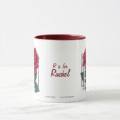 R für Rosen-Blumen-Monogramm Tasse (Zentrum)