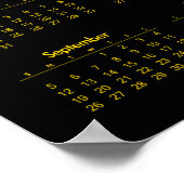 R Gold Ox Papercut Chinesischer Neujahrskalender 2 Poster (Ecke)