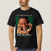 R.I.P Bill Russell Basketball T-Shirt (Vorderseite)