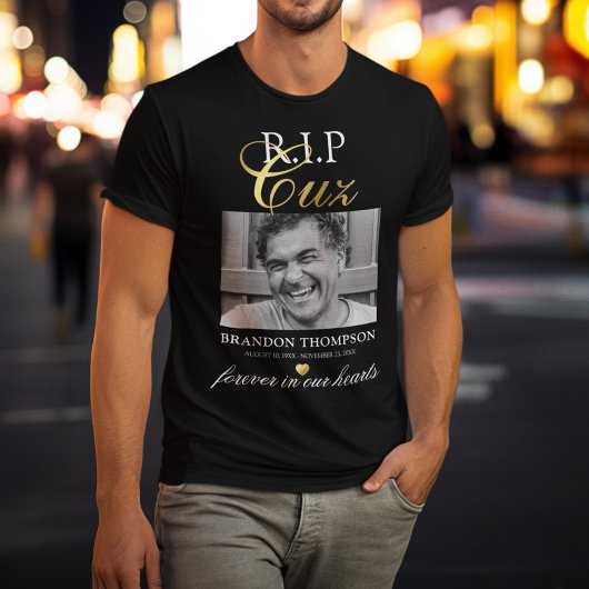R.I.P Cousin Cuz Foto Memorial T-Shirt