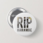 R.I.P Harambe Abzeichen Button (Vorne & Hinten)