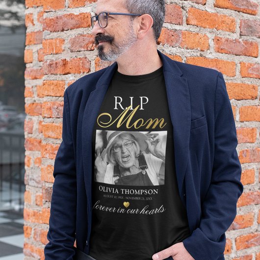R.I.P Mama Foto Memorial T - Shirt