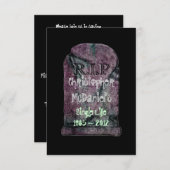 "R.I.P Single Life"- Bachelor Party Einladung (Vorne/Hinten)