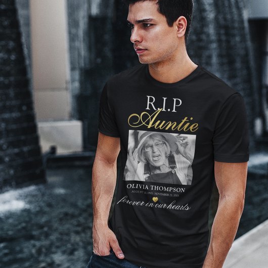 R.I.P Tante Foto Memorial T - Shirt