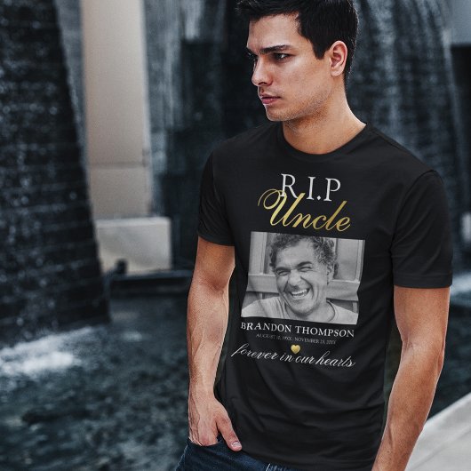 R.I.P Uncle Foto Memorial T - Shirt