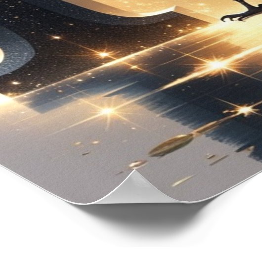 R is for Raven – Halloween Alphabet Letter Poster (Ecke)