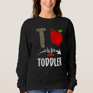 R ist für Kleinkinderteam Alphabet Leopard Kleinki Sweatshirt