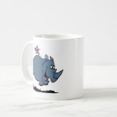 R ist für Nashorn Kaffeetasse (Vorderseite Links)