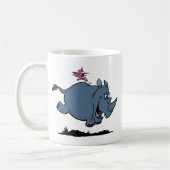 R ist für Nashorn Kaffeetasse (Links)