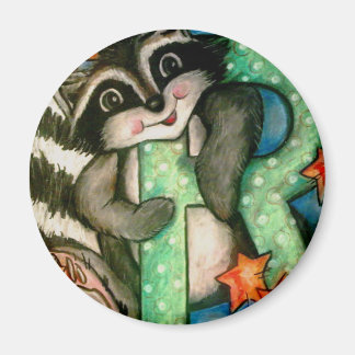 R ist für Raccoon Magnet