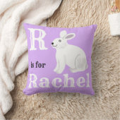 R ist für Rachel baby girl Throw Pillow geeignet Kissen (Decke)