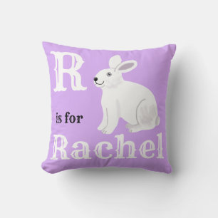 R ist für Rachel Baby Mädchen Wurfkissen Kissen