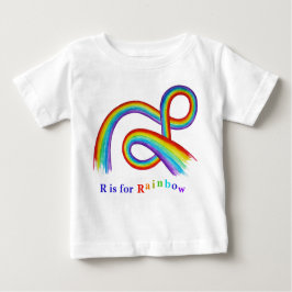 R ist für Rainbow Artwork Baby and Kids' T - Shirt