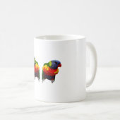 R ist für Rainbow Lorikeet Kaffeetasse (VorderseiteRechts)