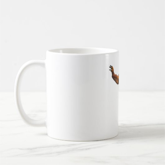 R ist für Red Howler Monkey Kaffeetasse (Links)