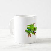 R ist für Red Mit Augen Tree Frog Kaffeetasse (Vorderseite Links)