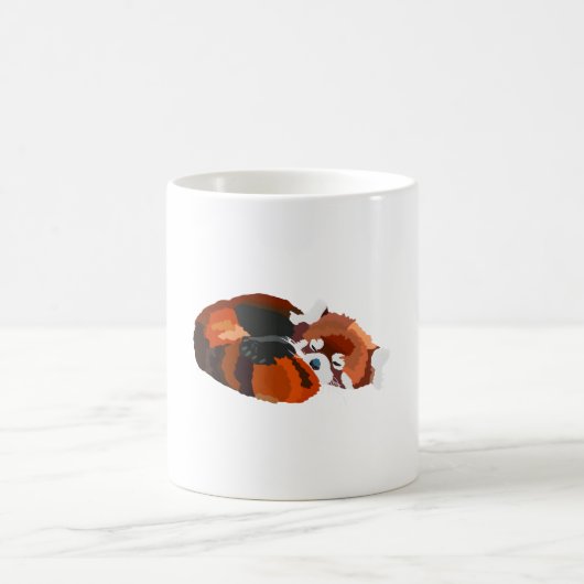 R ist für Red Panda Kaffeetasse (Mittel)
