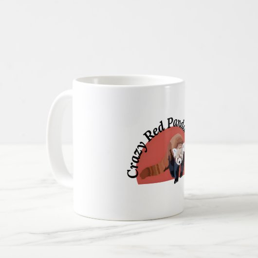 R ist für Red Panda Keeper Kaffeetasse (Vorderseite Links)