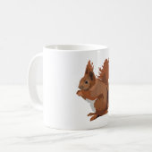 R ist für Red Squirrel Kaffeetasse (Vorderseite Links)