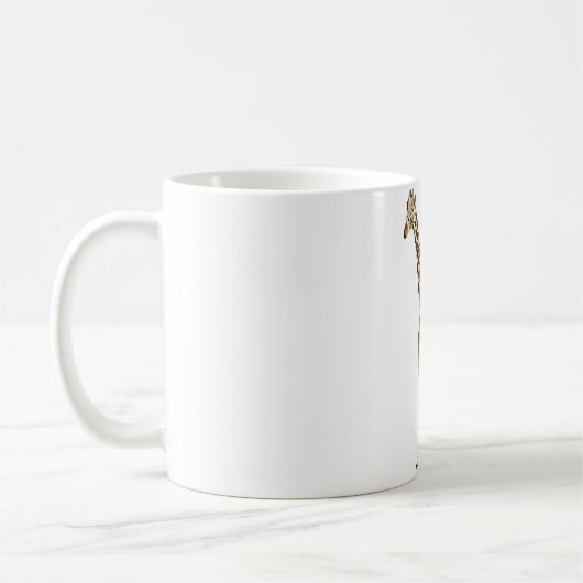 R ist für retikulierte Giraffe Kaffeetasse (Links)