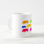 R ist für Rhino Kaffeetasse (Vorderseite Links)