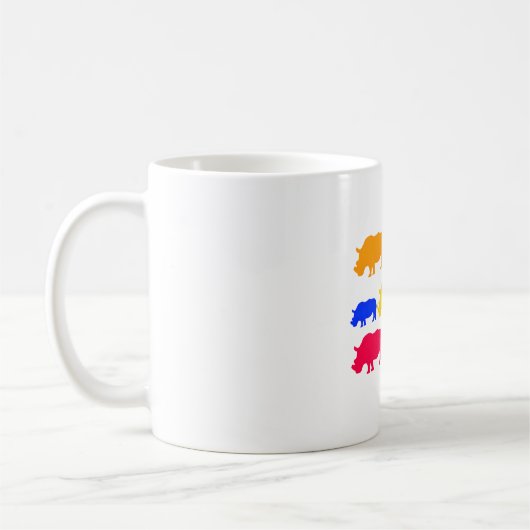 R ist für Rhino Kaffeetasse (Links)