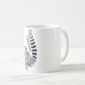 R ist für Ring Tails Lemur Kaffeetasse (VorderseiteRechts)