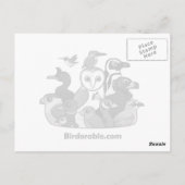R ist für Robin Postkarte (Rückseite)