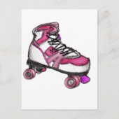 R ist für Rollerskate Postkarte (Vorderseite)