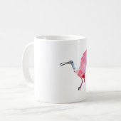R ist für Roseate Spoonbill Kaffeetasse (Vorderseite Links)