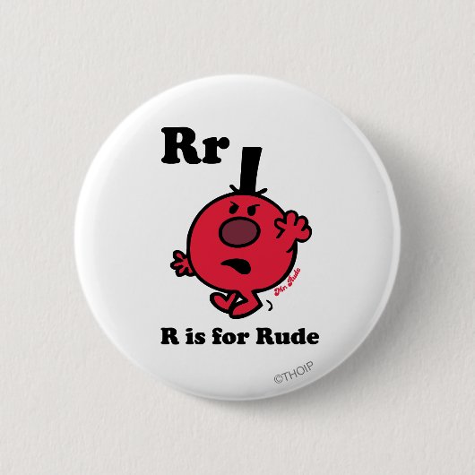 R ist für Rude Button (Vorderseite)