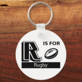 R ist für Rugby Schlüsselanhänger (Vorderseite)