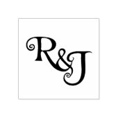 R&J Monogram Hochzeit Gummistempel (Prägung)
