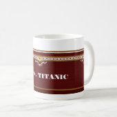 R.M.S. TITANISCHE Erinnerungsschale Kaffeetasse (VorderseiteRechts)