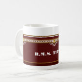R.M.S. TITANISCHE Erinnerungsschale Kaffeetasse (Vorderseite Links)