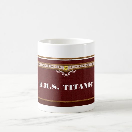 R.M.S. TITANISCHE Erinnerungsschale Kaffeetasse (Mittel)