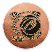 R Mackintosh Style Door/Drawer Knock Keramikknauf (Vorderseite)