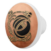 R Mackintosh Style Door/Drawer Knock Keramikknauf (Rechts)