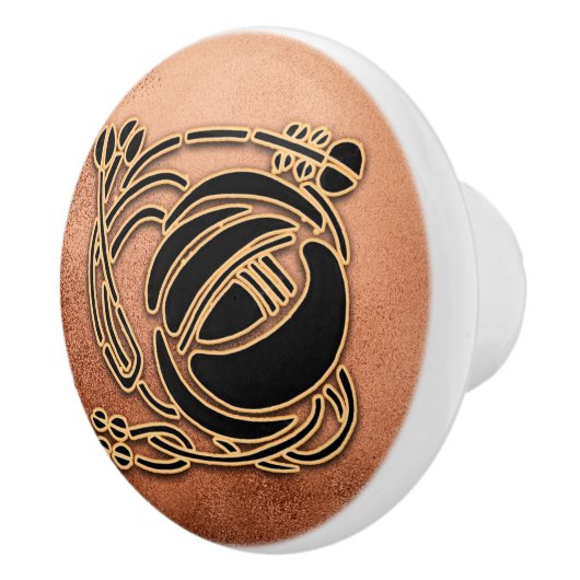 R Mackintosh Style Door/Drawer Knock Keramikknauf (Rechts)