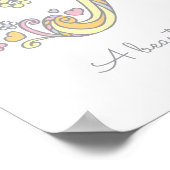 R monogram art Rosalyngirls name meint poster (Ecke)