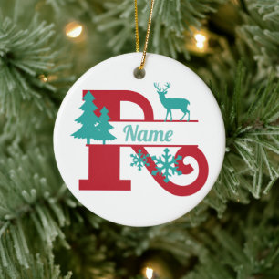 R Monogram Urlaubsheim Tree Ornament