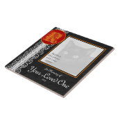 R Monogramm "In Gedächtnis deines Liebsten" Tile Fliese (Seite)