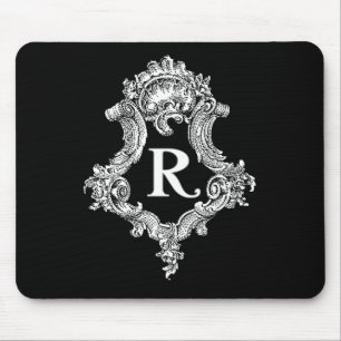 R-Monogramm-Initiale Mousepad